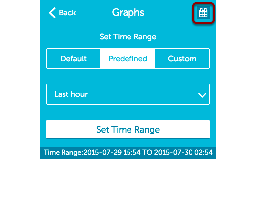 Adjusting the graph time range 