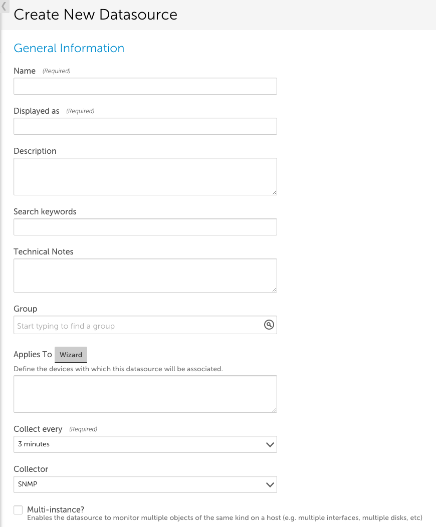 Creating a DataSource | LogicMonitor