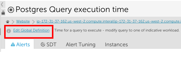 Modifying the PostgreSQL Query Execution Time Datasource