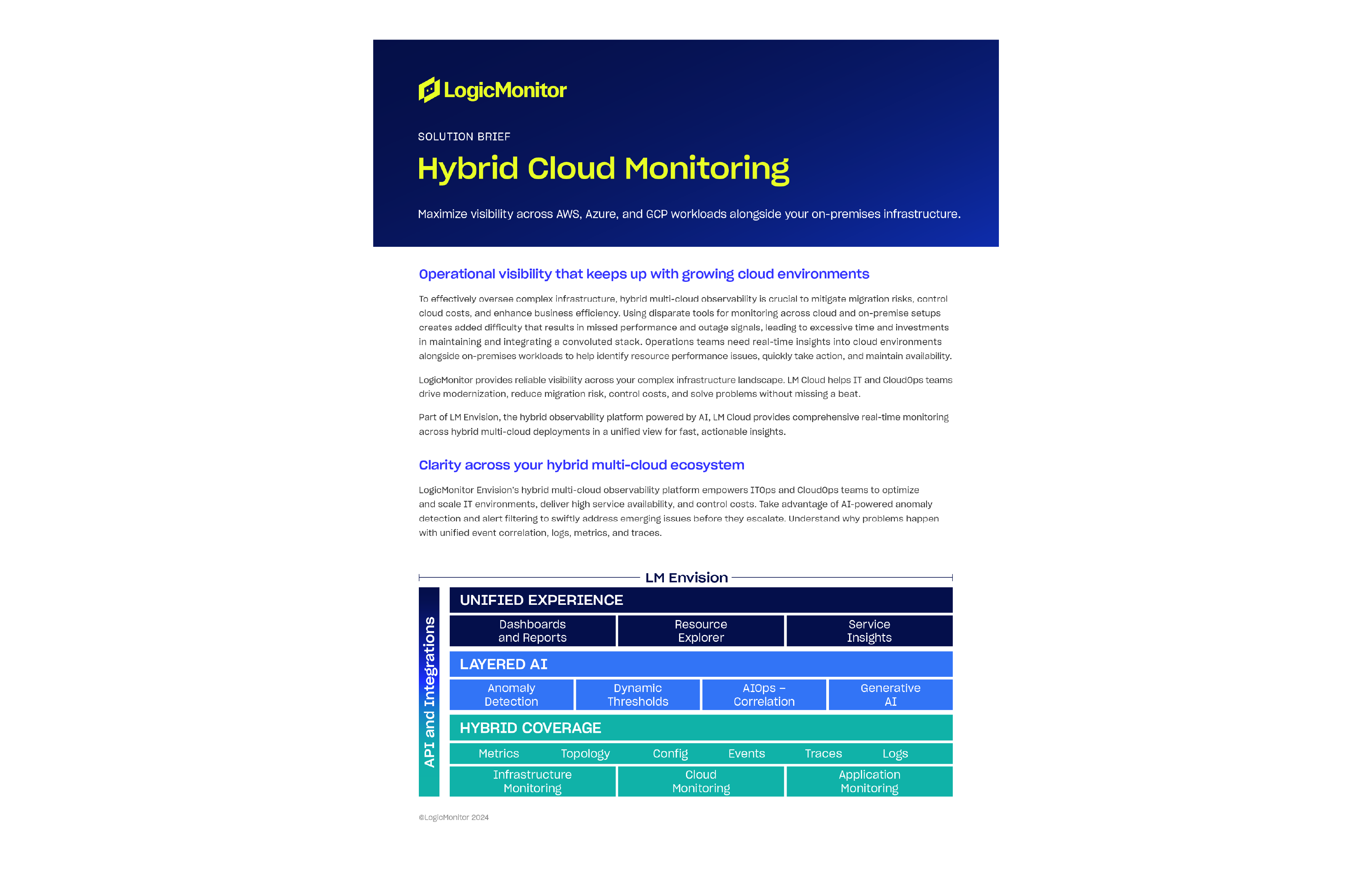 Hybrid Cloud Monitoring solution brief