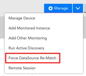 Force DataSource re-match