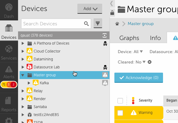 device tree - focus