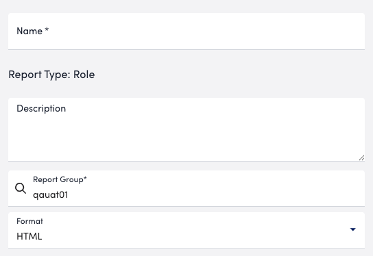 Basic Role report settings