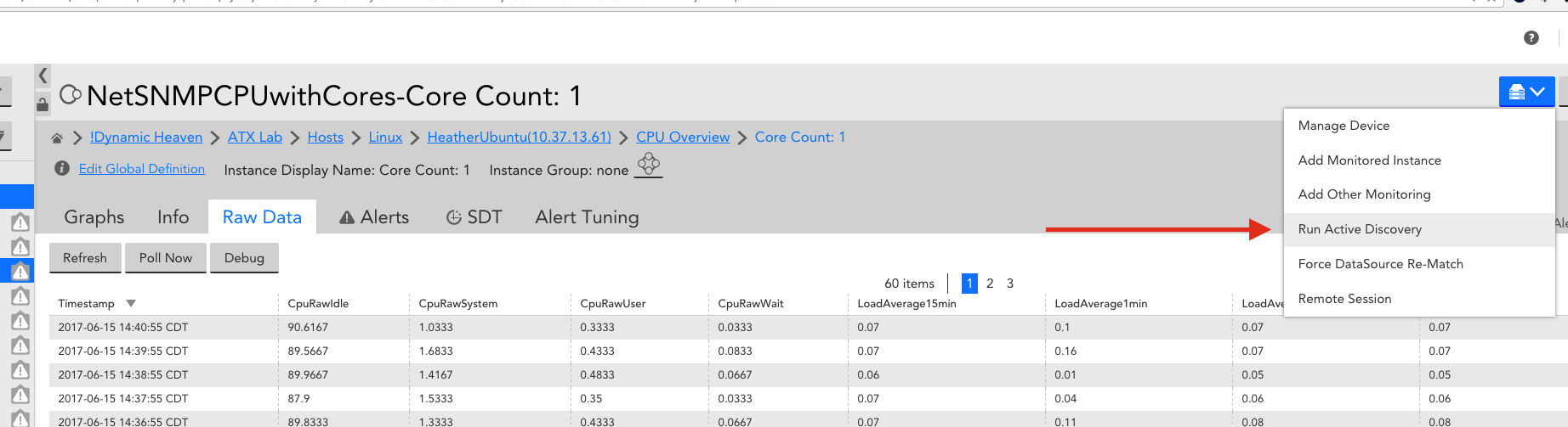 Troubleshooting Active Discovery with functioning SNMP LogicMonitor