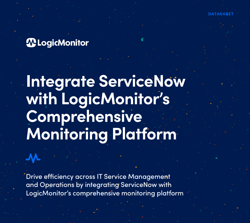 integrate servicenow with LogicMonitor cover