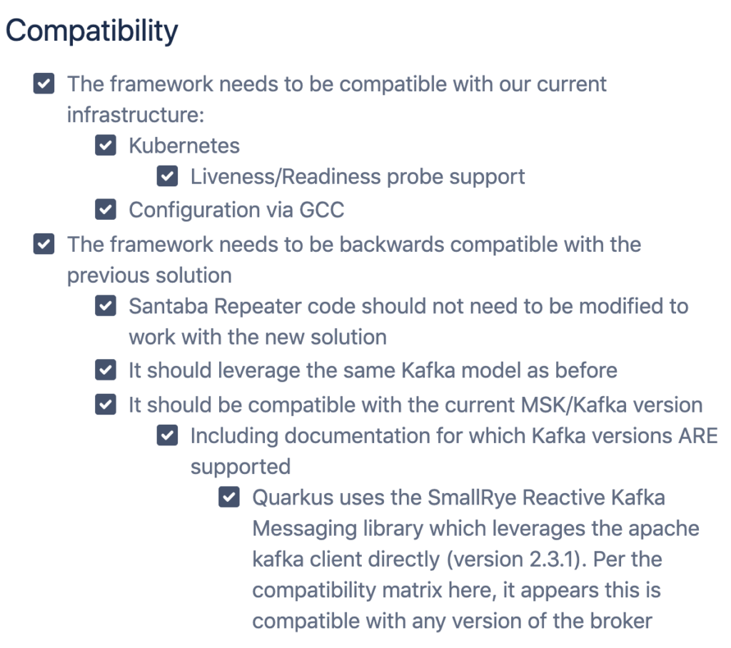 LogicMonitor Framework compatibility checklist.