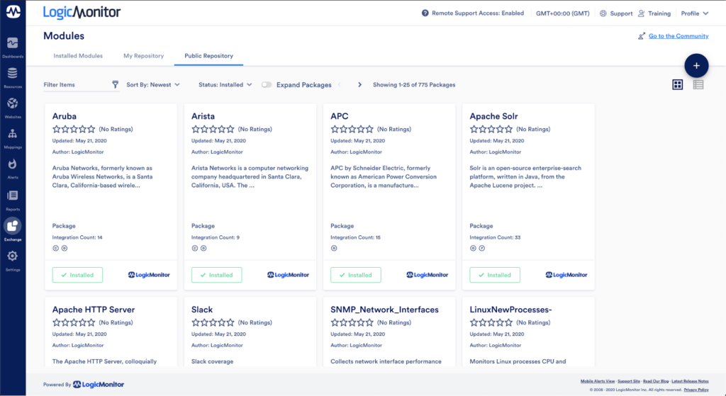 LM Exchange previewing modules and ratings available. 