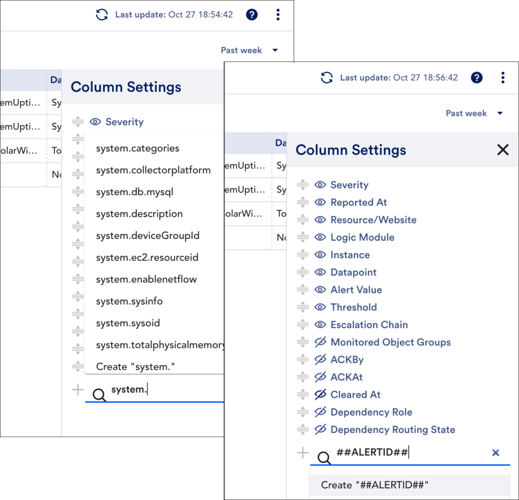 An image highlighting the creation of custom columns