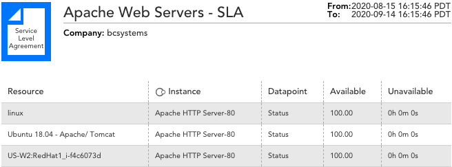 Apache Web Servers Reports