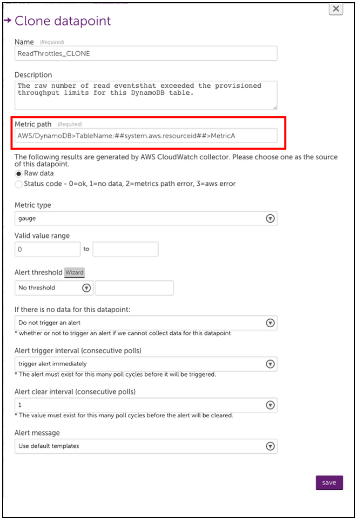 Customizing AWS CloudWatch DataSources LogicMonitor