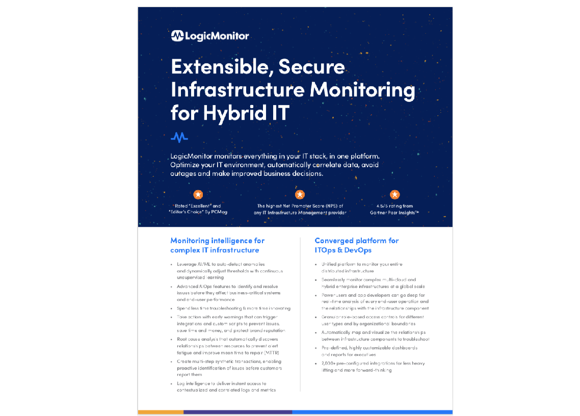 Extensible, Secure Infrastructure Monitoring for Hybrid IT front page