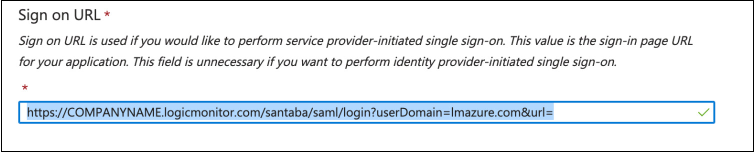 Azure Sign in URL