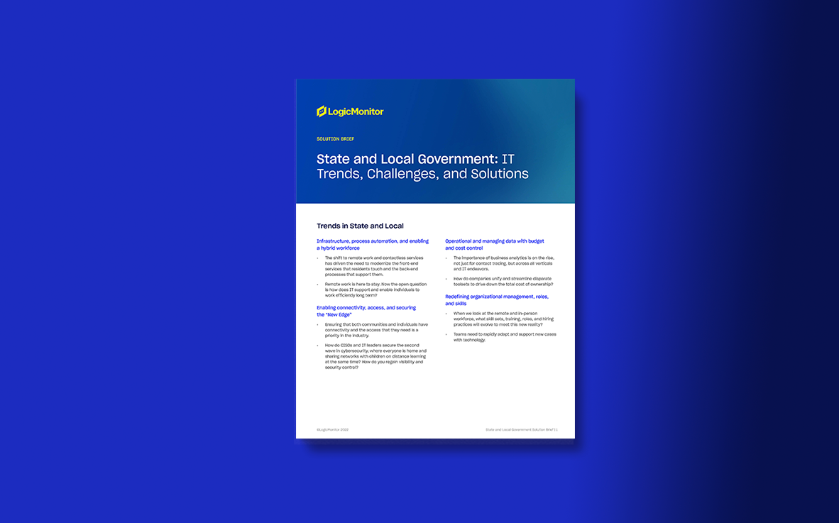 州および地方政府：ITの傾向、課題、およびソリューション