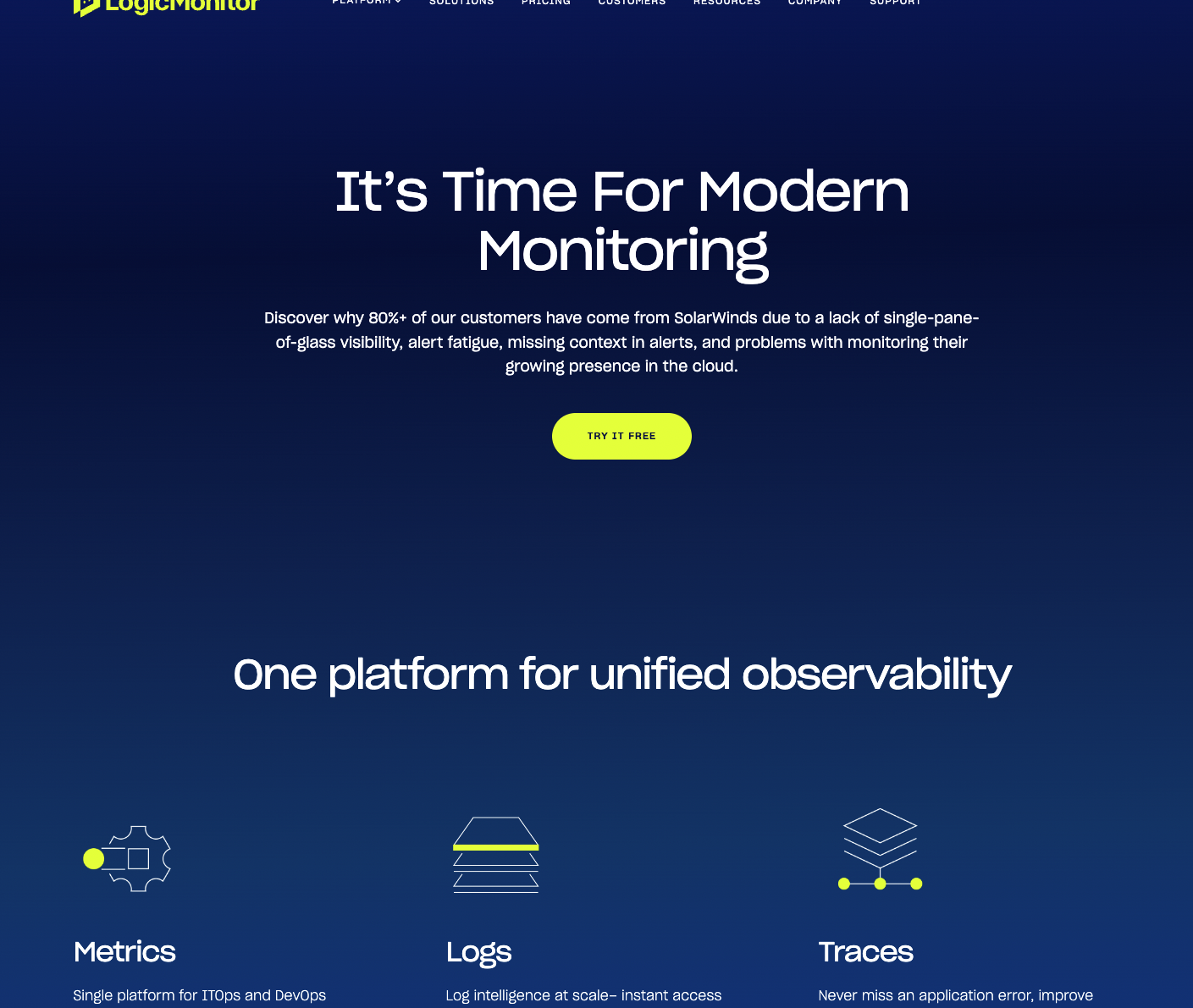 LogicMonitor vs SolarWinds LogicMonitor