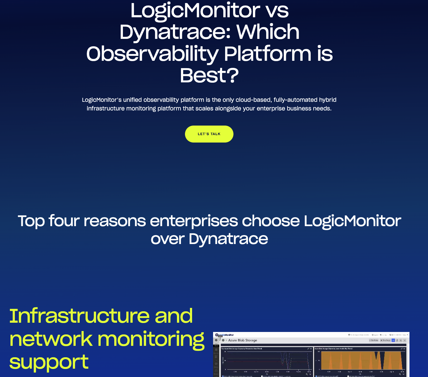 LogicMonitor vs Dynatrace LogicMonitor