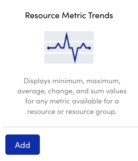 Resource Metric Trends report