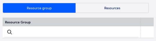 Resource group settings