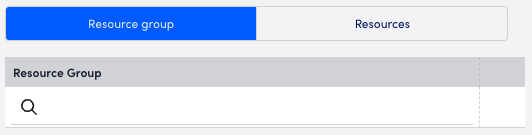 Resource group settings