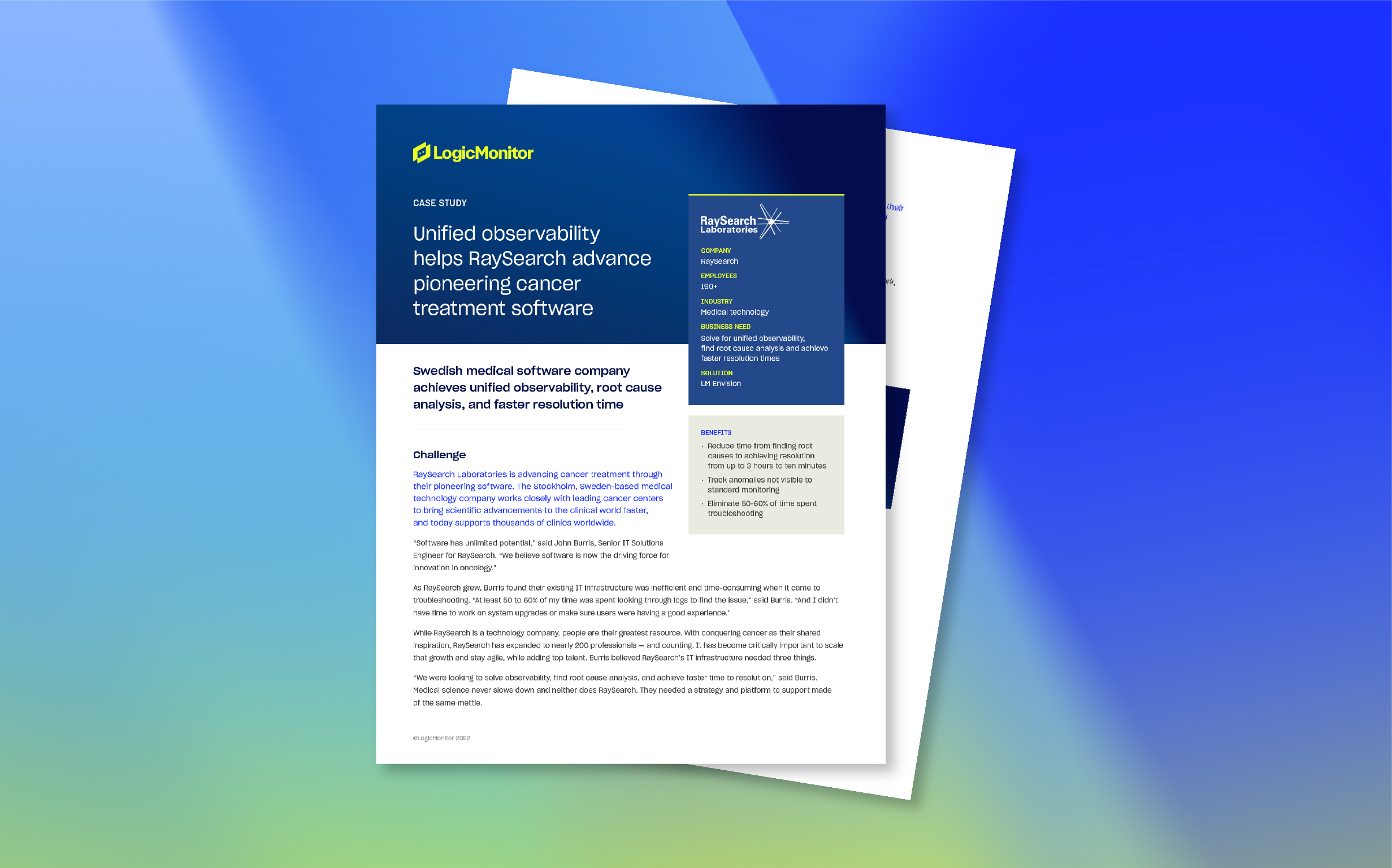 Unified Observability Helps RaySearch Advance Pioneering Cancer Treatment Software