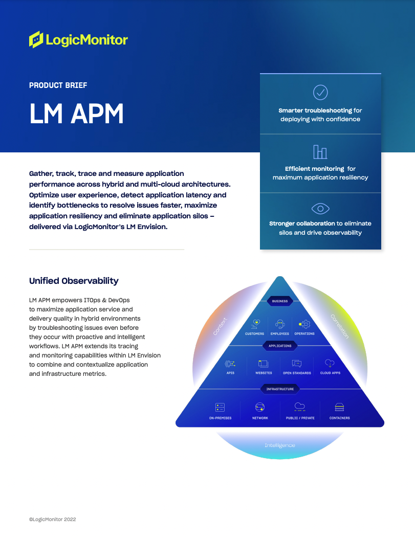 LM APM Product Brief Cover