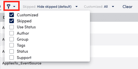My module toolbox filter