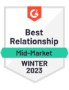 G2 2023 Best Relationship Mid-Market