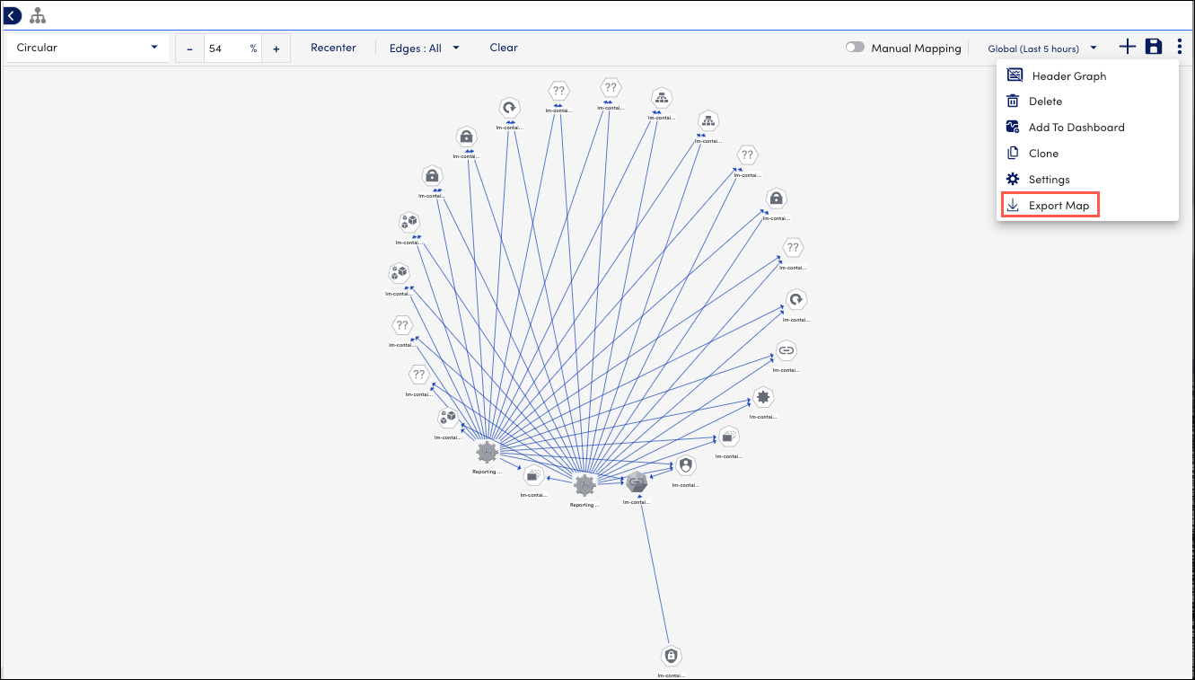 Export map option