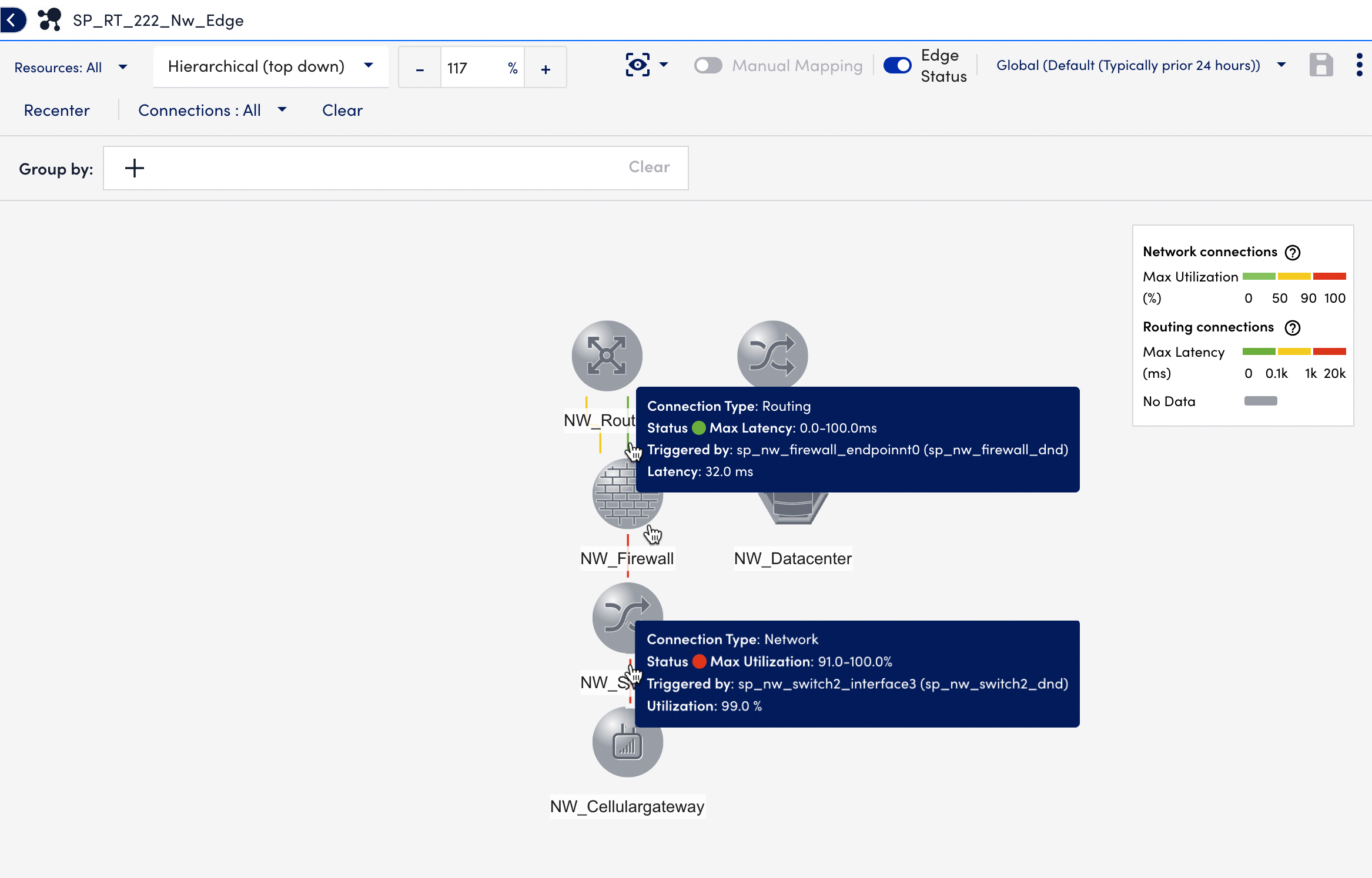 Edge Status Information Box