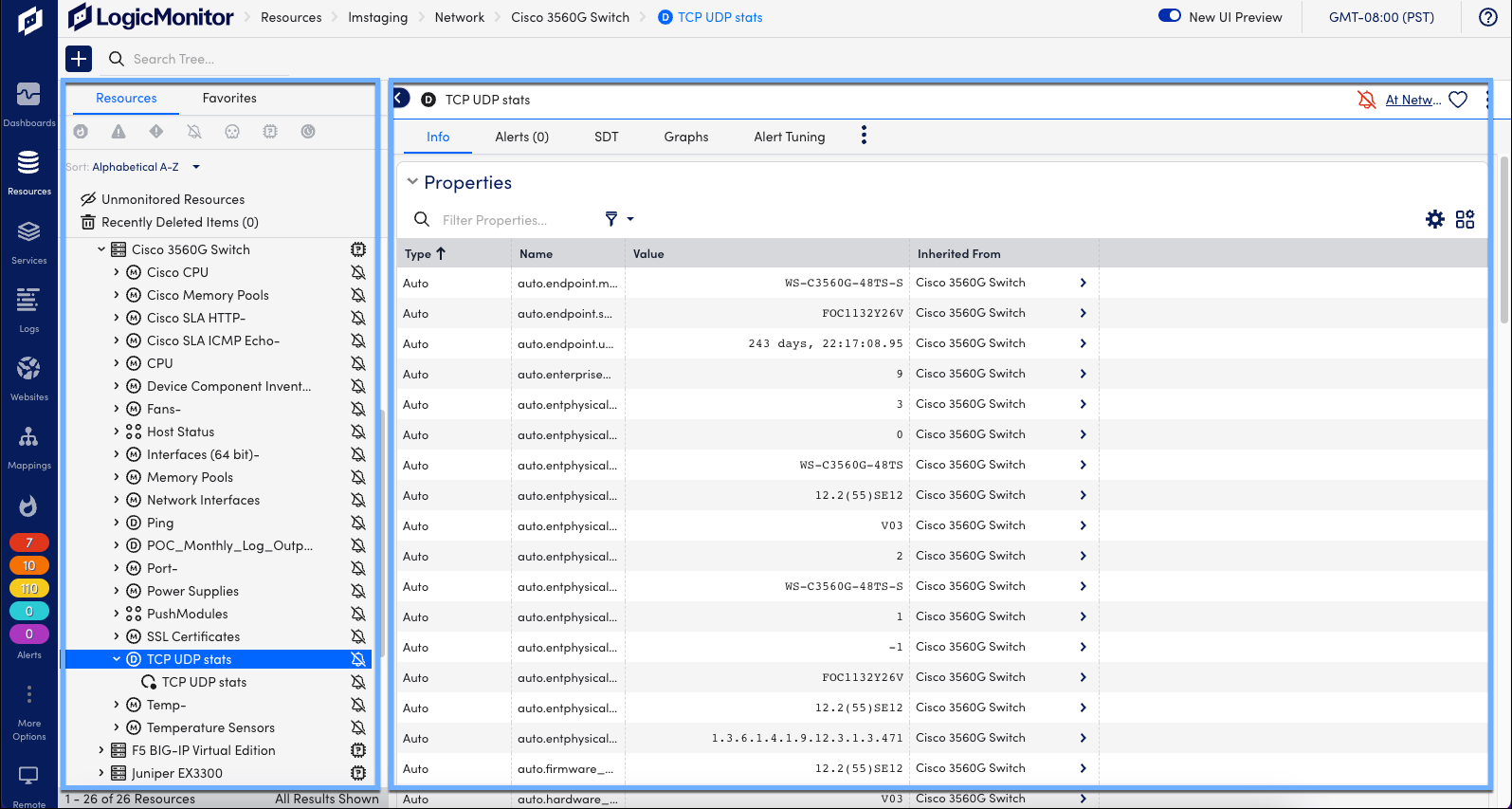 Resources Page Navigation Panel