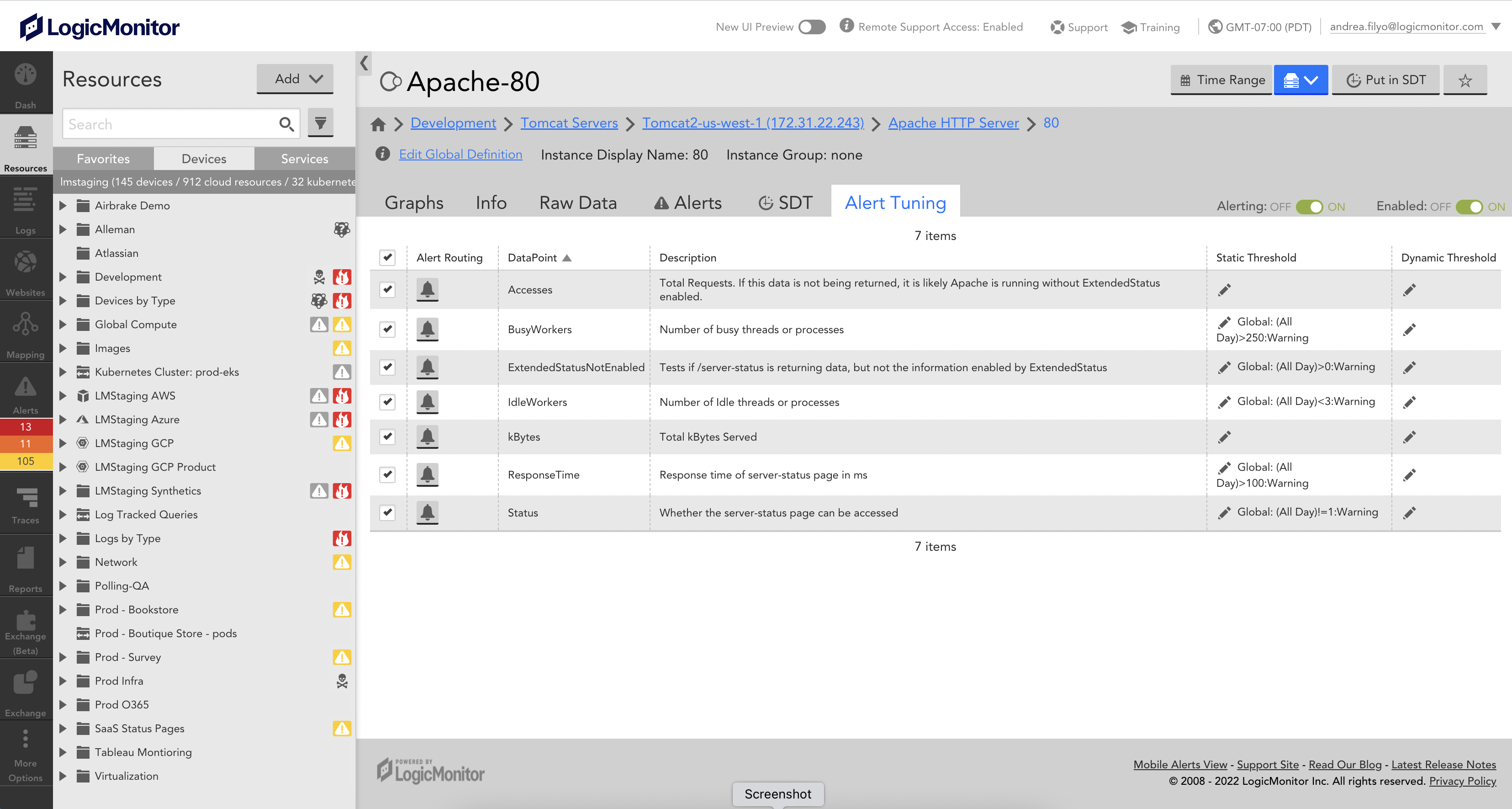 Disabling Alerting | LogicMonitor