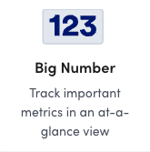 Big Number widget
