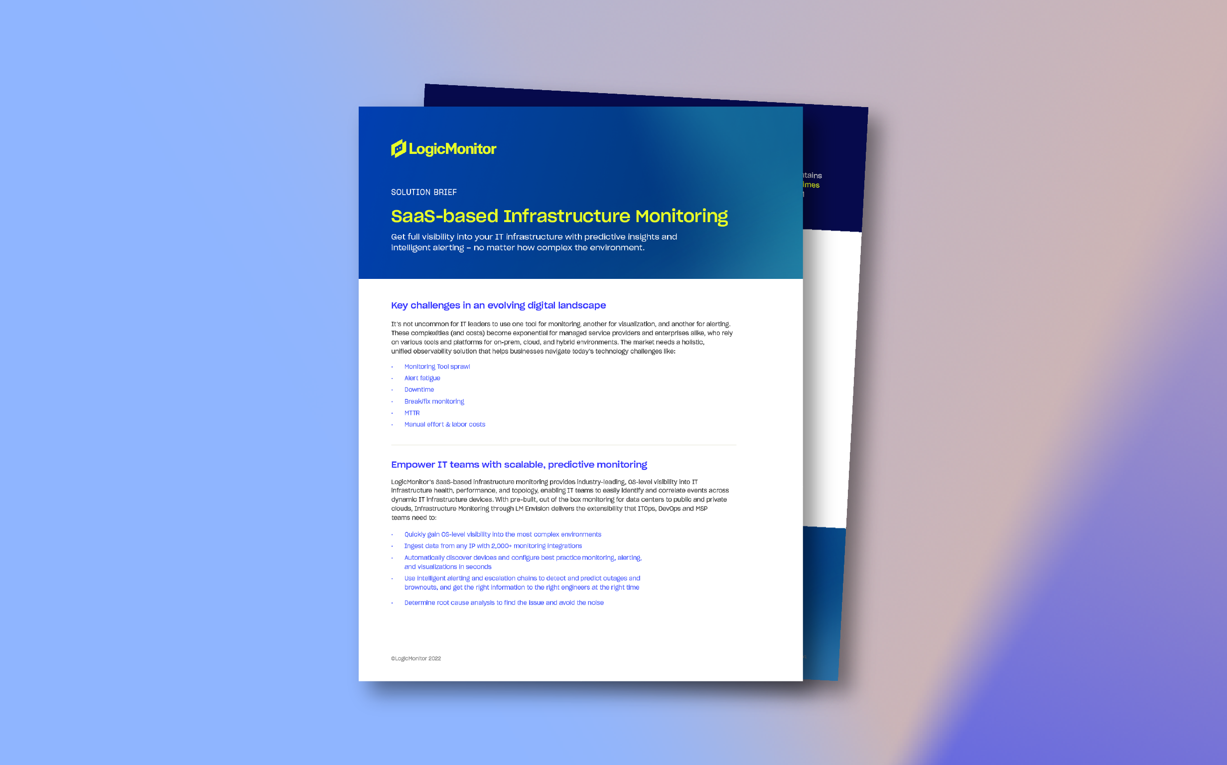 Infrastructure Monitoring Solution Brief