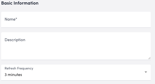 Basic Information settings