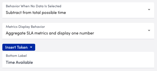 Resources only settings for SLA widget