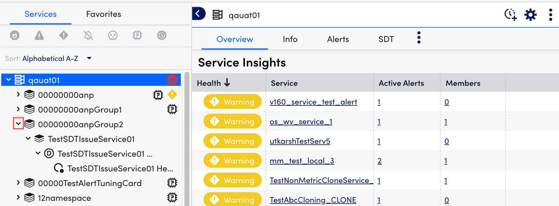 service navigation arrows