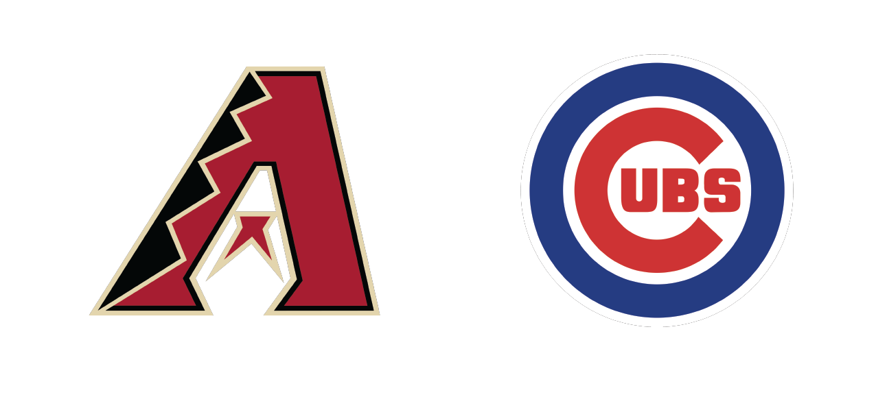 diamondbacks and cubs logos