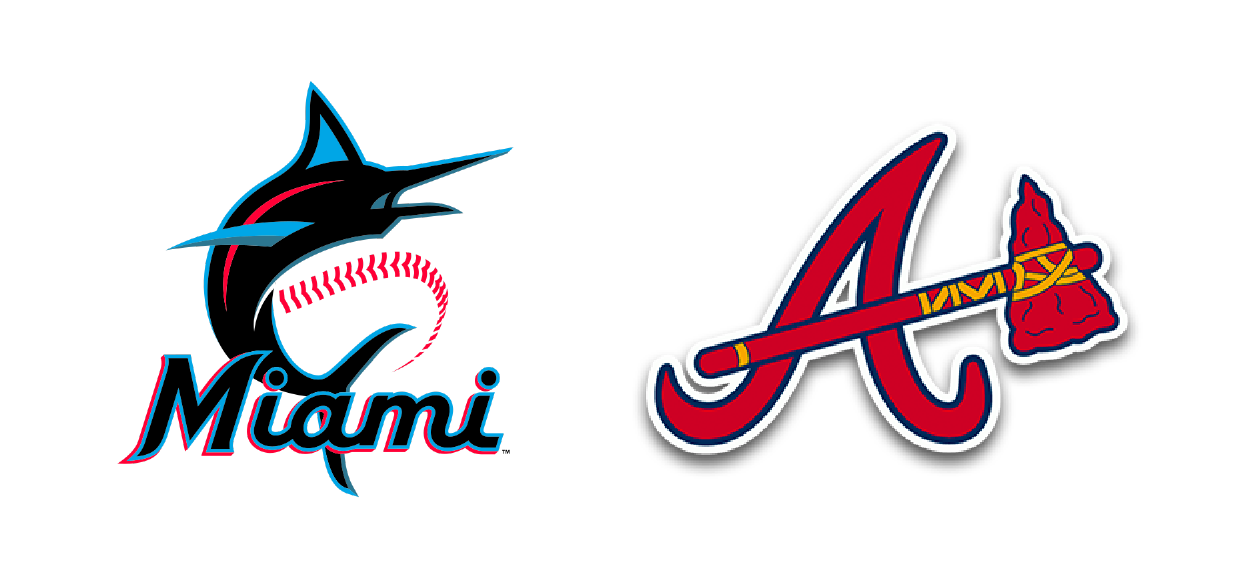 marlins and braves logos