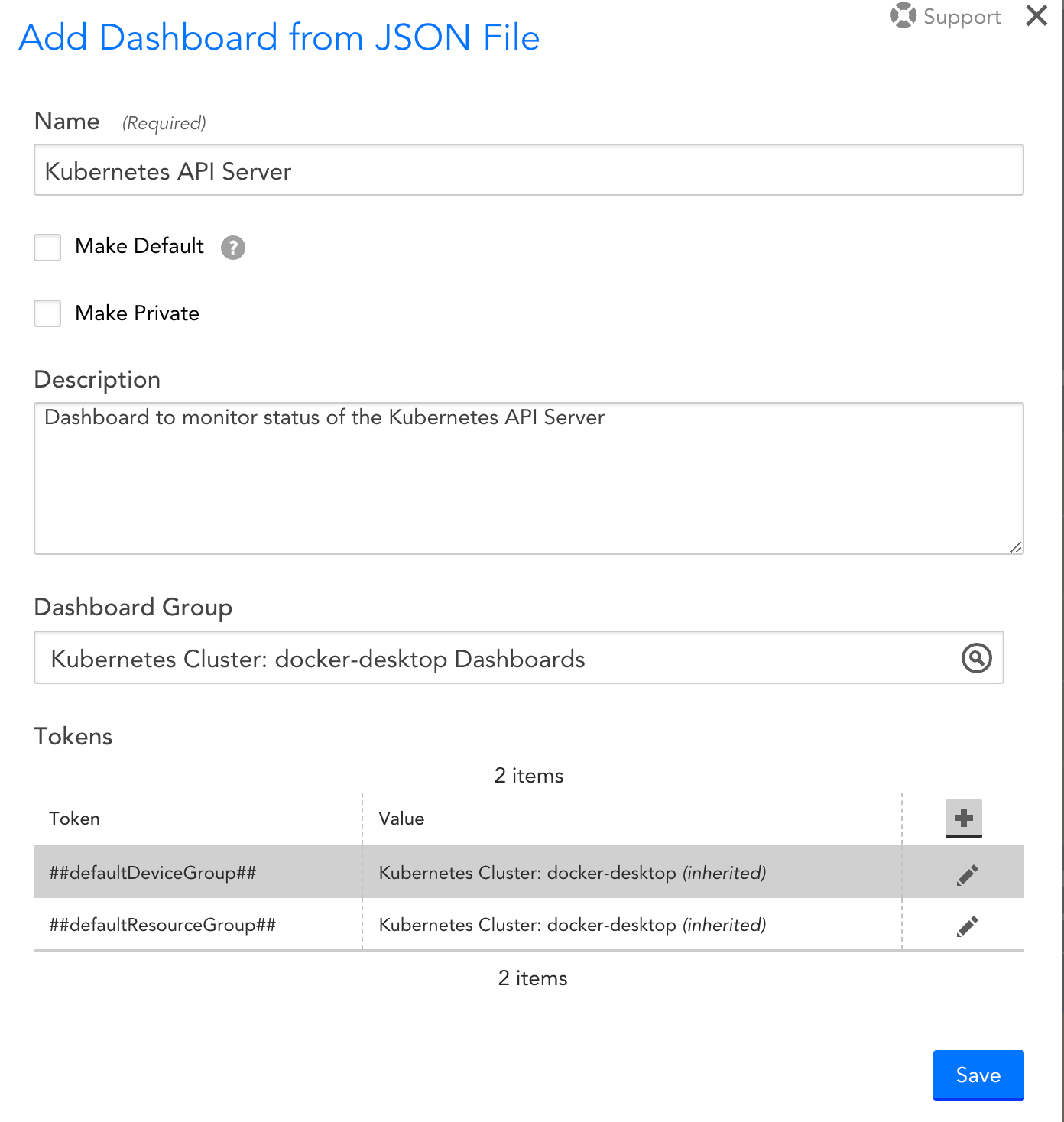 Add file API server dashboard screen