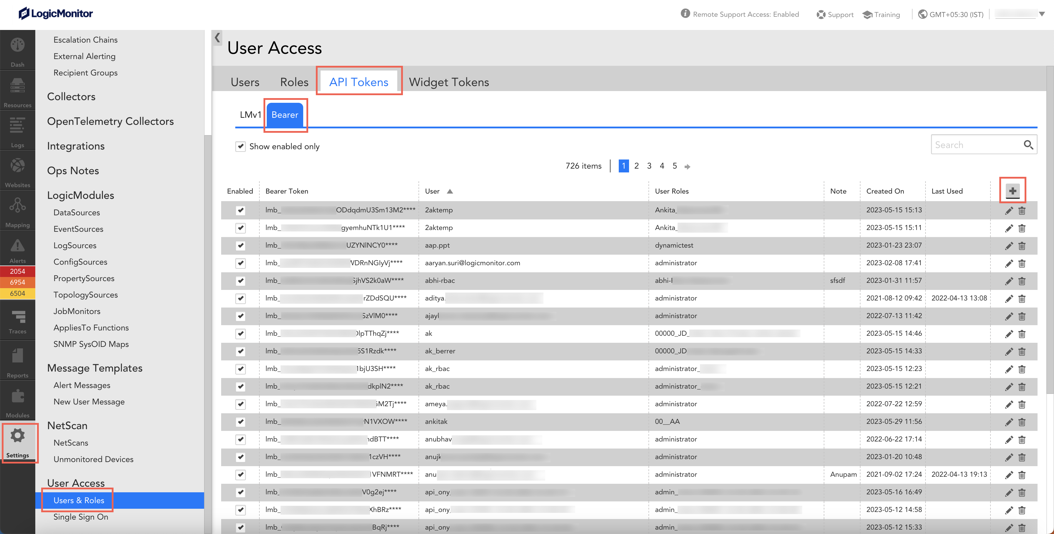 Bearer Token not included in header for test API connection