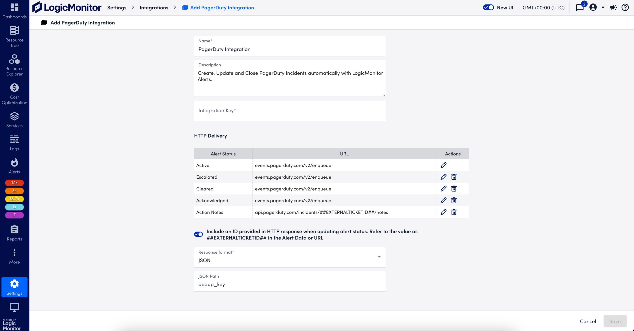 Add PagerDuty Integration page