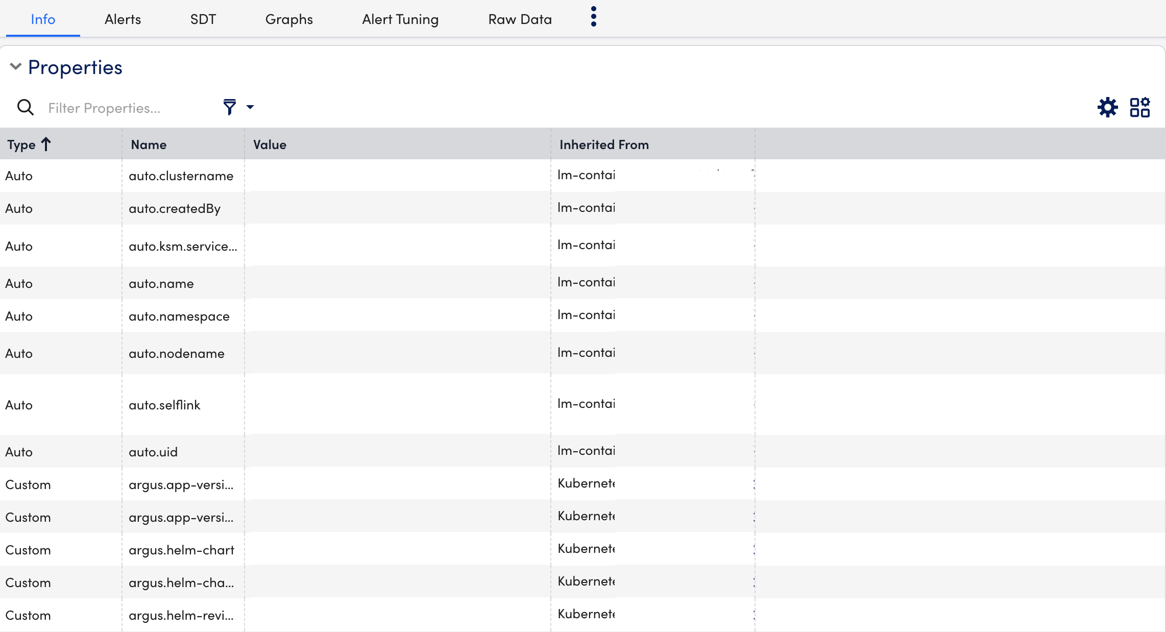 Scheduler info tab 