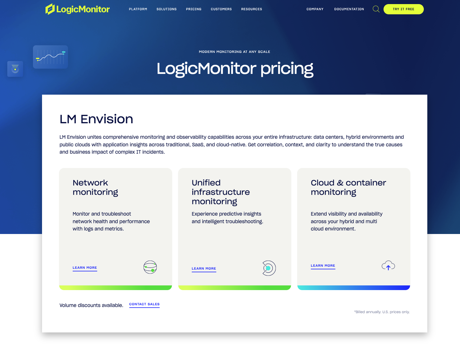 Flexible Pricing - AI-Powered Hybrid Observability | LogicMonitor