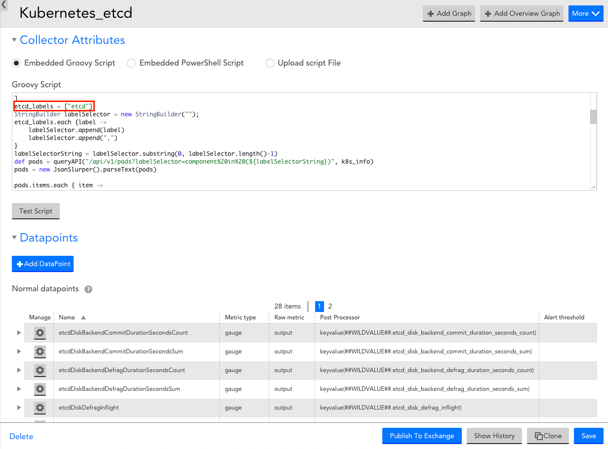 etcd Collector Attribute