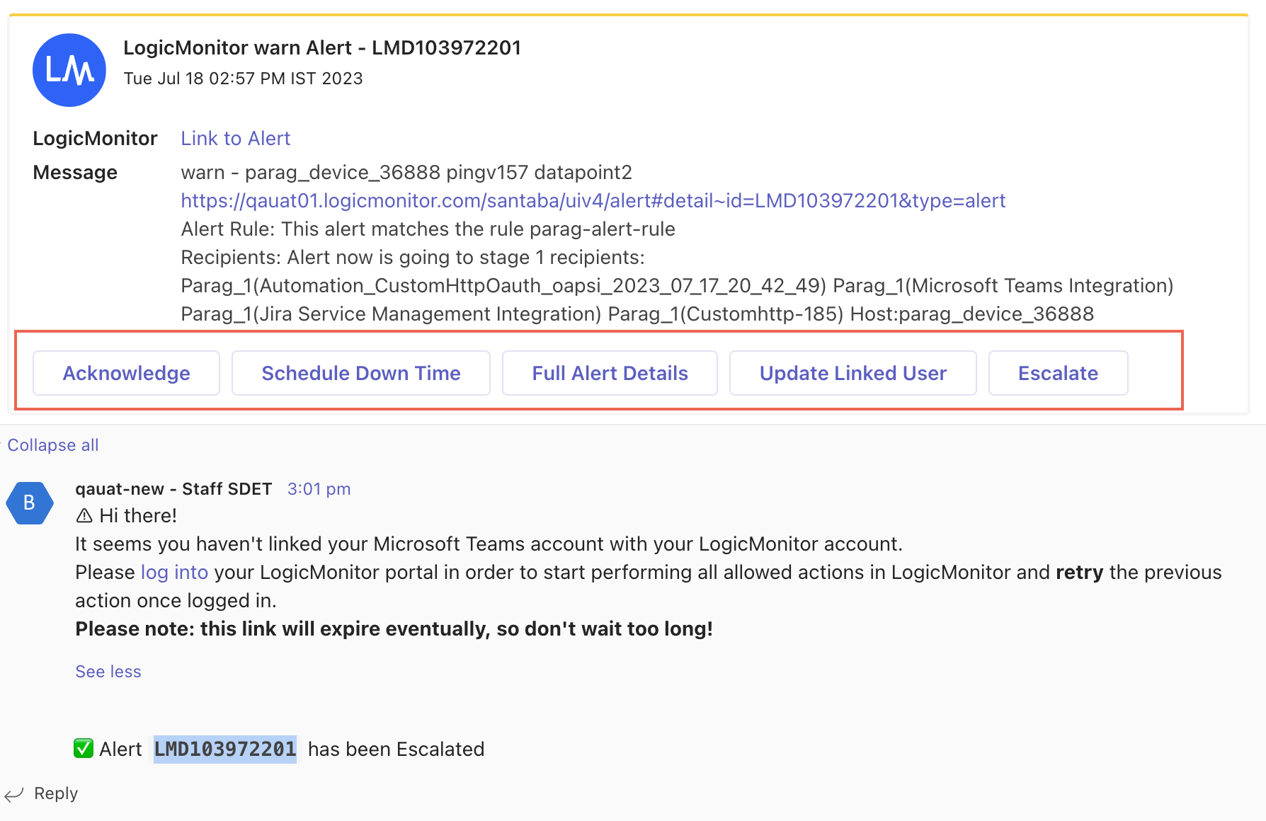 Microsoft Teams Integration Setup | LogicMonitor