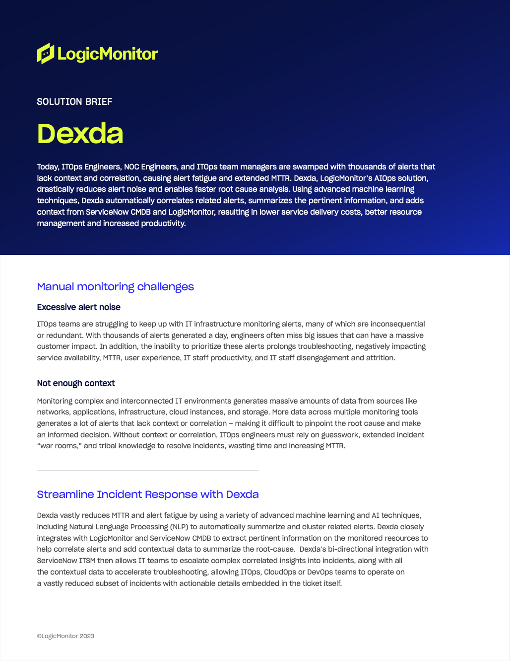Dexda Solution Brief