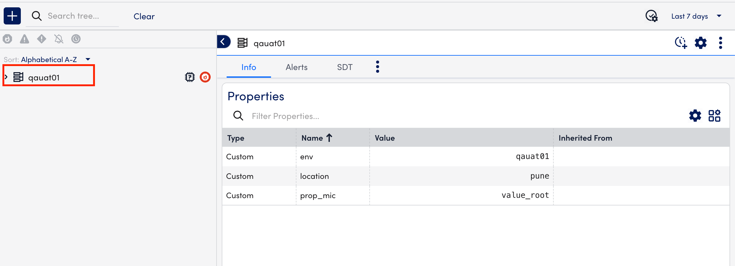 Enable Testing Locations page