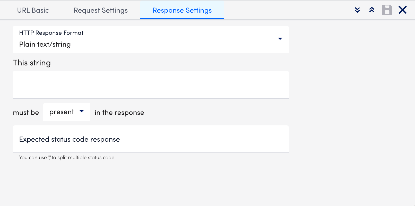 Step response page