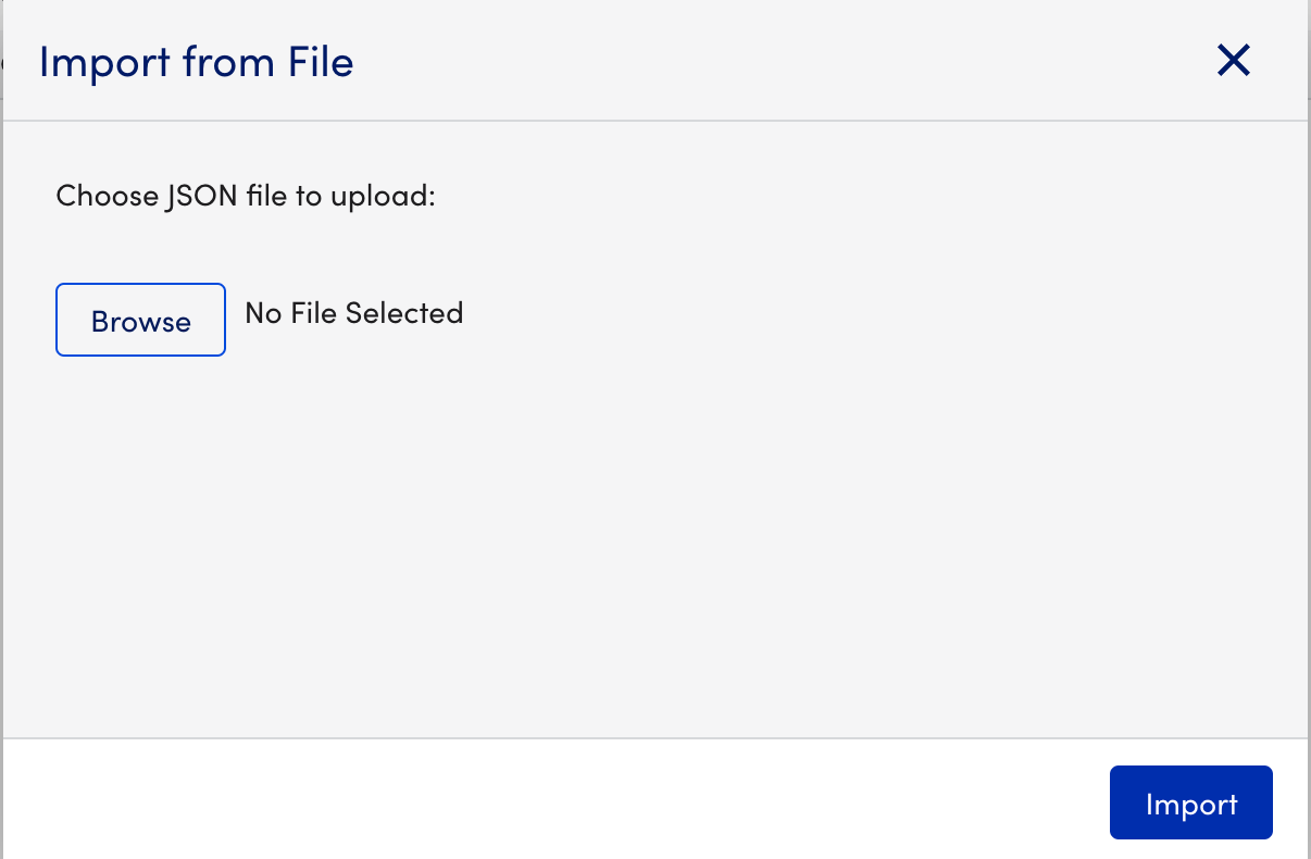 Browse File modal