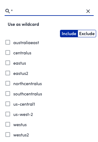 Wildcard search for property value