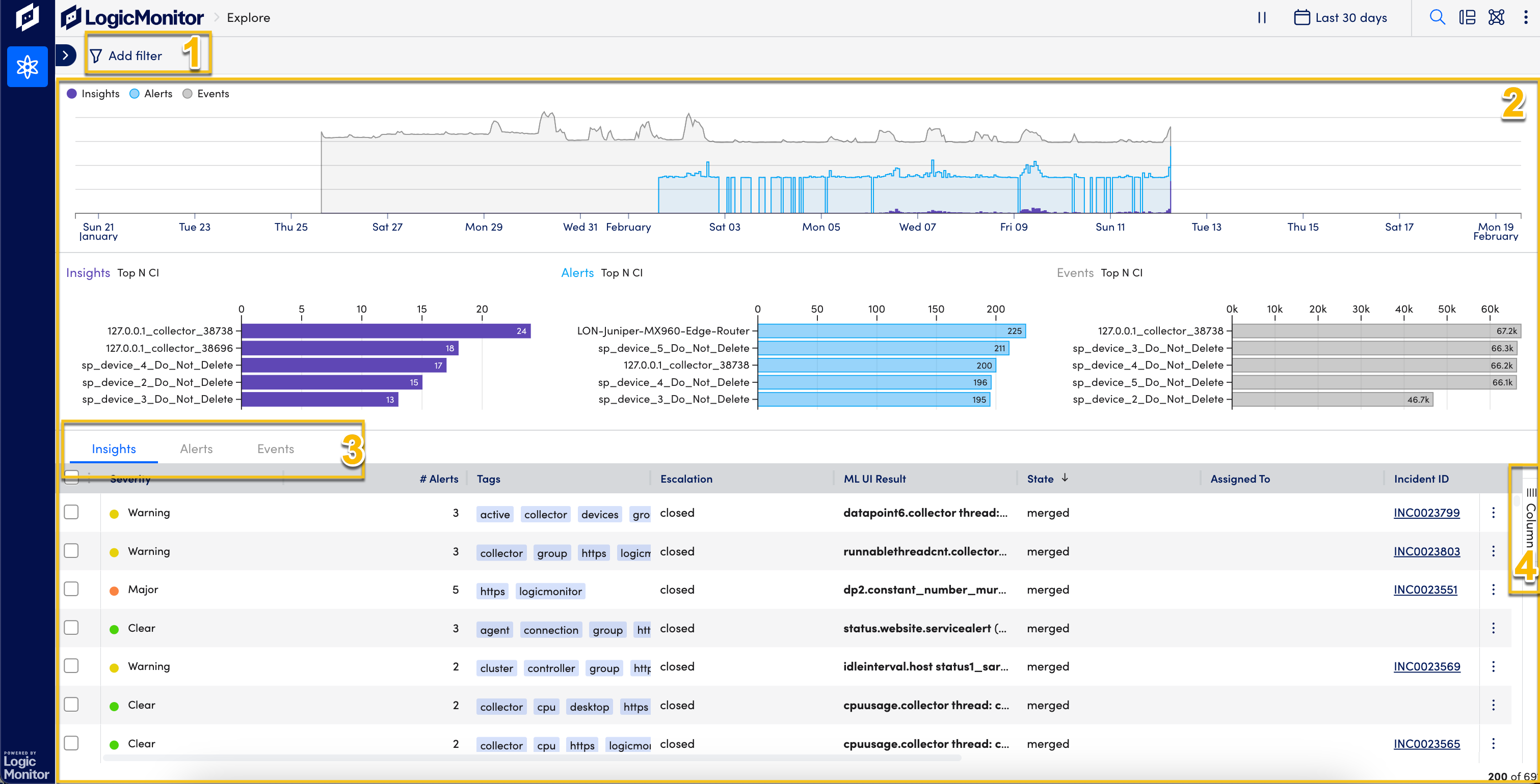 Dexda aiops event correlation platform screenshot